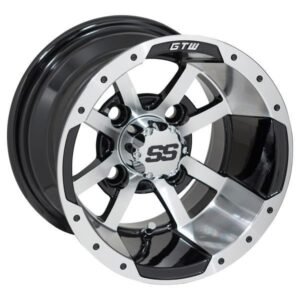 10″ GTW® Storm Trooper Black with Machined Accents Wheel