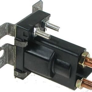 12-Volt 12V, 4 Terminal Solenoid With Silver Contacts. Tower Style. 100A Continuous, 400A Peak