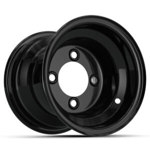 8″ GTW Gloss Black Steel Wheel (Centered)