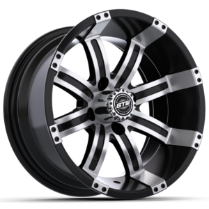 12″ GTW® Tempest Black with Machined Accents Wheel