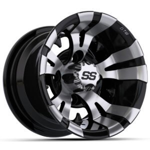 10″ GTW® Vampire Black with Machined Accents Wheel