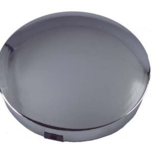 Chrome Moon Hub Cap. Years 6″ Wheel Opening