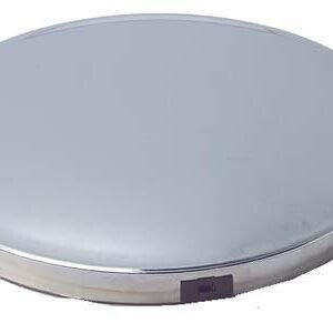 Chrome Baby Moon Covers The Entire Wheel. 7-3/4″