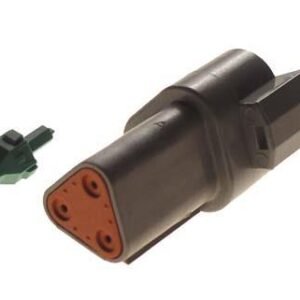 Club Car 3-Pin Receptacle & Wedge Lock (Years 2000-2005)