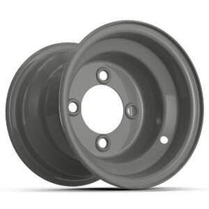 8″ Club Car Grey Steel Wheel (Centered)