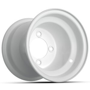 8″ GTW White Steel Wheel (2:5 Offset)