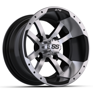 12″ GTW® Storm Trooper Black with Machined Accents Wheel