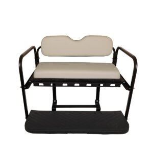 GTW® MACH3 Rear Flip Seat Yamaha Drive2 (Years 2017-Up) - Stone