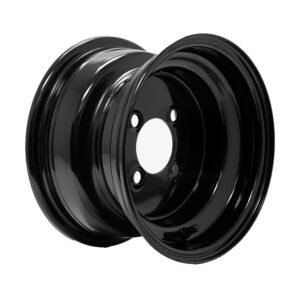 10″ Black Steel Wheel (Centered)