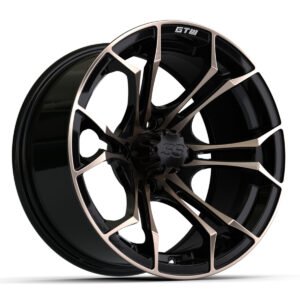14″ GTW® Spyder Matte Black with Bronze Accents Wheel