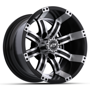 10″ GTW® Tempest Black with Machined Accents Wheel