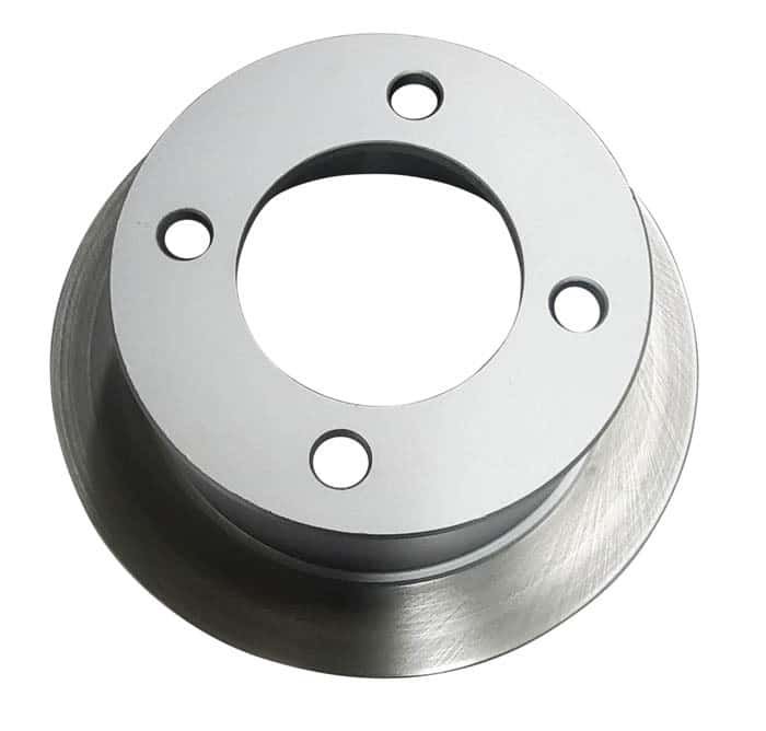 Silver circle replacement part for golf cart stopping brake system. disc brake system vastly improves stopping power. Important for lifted carts, carrying heavy loads, or carts driving at higher speeds