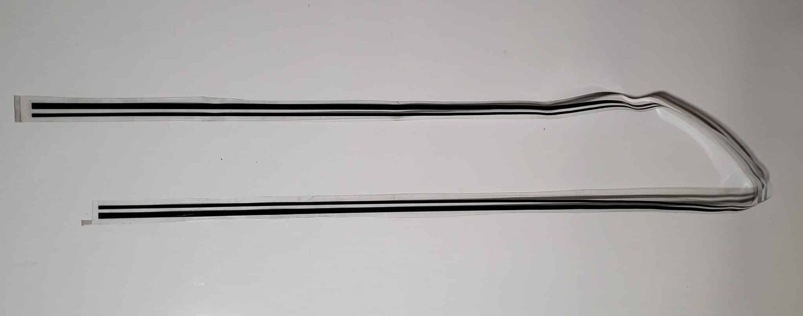 Vinyl tape for custom decoration on electric golf cart vehicles. Silver Pinstripe tape 20 inch