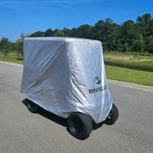 Golf Cart cover that Protects from weather, upholstery, paint, and electronics from sun damage, rain, and debris