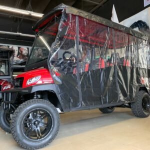 Cover Enclosure golf cart six seater. Bintelli Nexus Beyond brand.