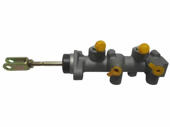 Image of vehicle's hydraulic brake system. It converts the mechanical force from your foot pushing the brake pedal into hydraulic pressure.