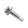 heavy-duty fastener featuring a 6-sided hex head. The screw is used to tap their own mating threads into already drilled holes, plastic, or sheet metal. The hex design is used for a strong grip when using a standard socket driver. Great choice for metal siding, roofing, and heavy construction