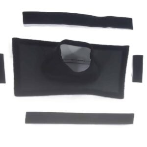 Fabric Cover for hand brake on a golf cart. Used to protect the braked and for easier grip