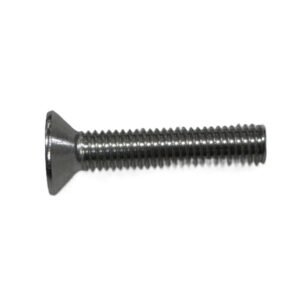 Flathead Fastener with 8mm thread diameter, an internal hex drive, and 40mm overall length